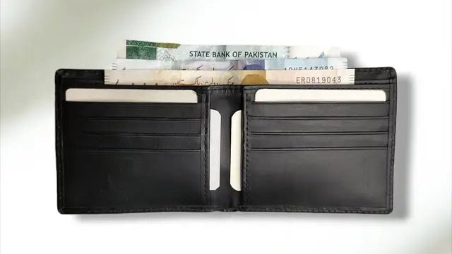 The Elite Throb Men's Woven Leather Wallet – Premium Genuine Leather, 8 Card Slots, 2 Side Pockets, 1 Cash Compartment, Stylish Handmade Design - wonecraft.com