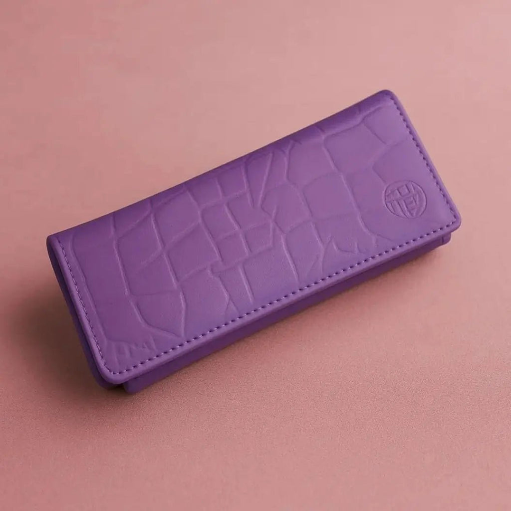 Women’s Genuine Cow Leather Wallet – Magnetic Closure, 8 Card Slots, 4 Cash Compartments, Zipper Pocket, Button Pocket, Elegant & Durable Design (Available in Camel, Purple, Mehroon, Red) - wonecraft.com